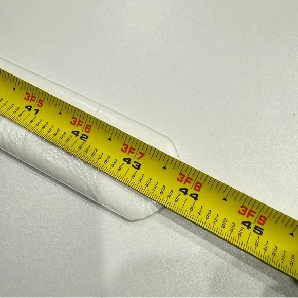 Vince Camuto White Wide Belt Silver Double Ring Buckle Statement - Picture 8 of 11